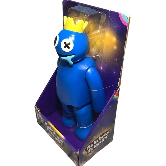 Rainbow Friends Blue Deluxe 12" Figure Toy Shake Me Feature With Crown - Picture 4 of 5